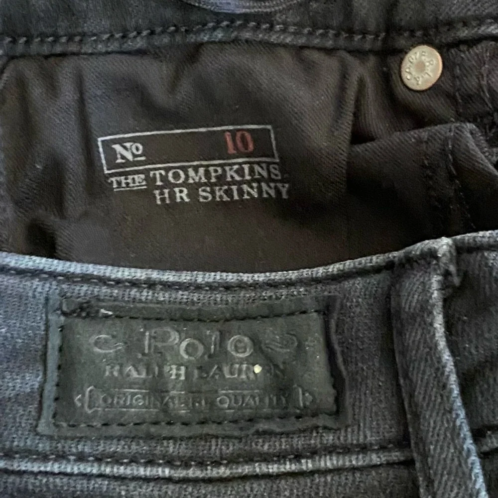 Ralph Lauren Skinny High Rise Black Jeans